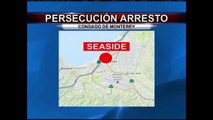 Persecucion policial termina en ciudad de la Bahía de Monterey