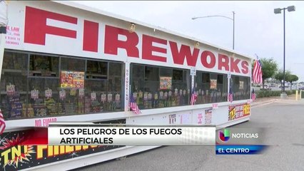 Los peligros de los fuegos articificales