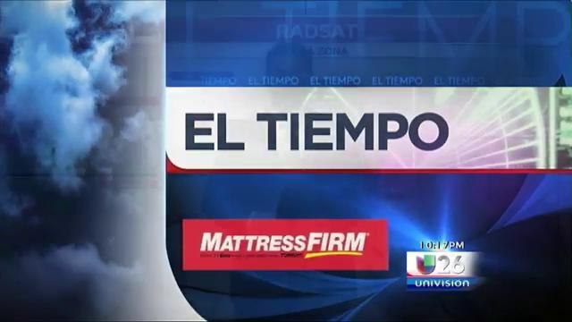 Pronóstico del Tiempo: Jueves 26 de Junio 10pm