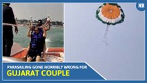 Scary video: Parasailing gone horribly wrong for Gujarat Couple