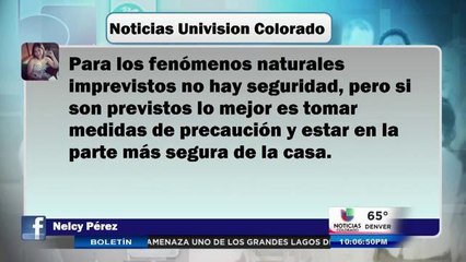 Su opinión cuenta: protección de los fenómenos naturales