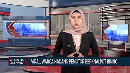 Viral, Warga Hadang Pemotor Berknalpot Bising
