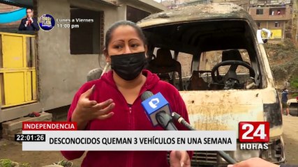 Independencia: delincuentes quemaron 3 vehículos de car wash en una semana