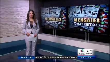 Mensajes Racistas en Iglesias de CO Springs