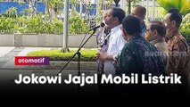 Kunjungi GIIAS, Jokowi Jajal Mobil Listrik
