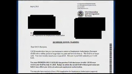 Revocan permisos a los llamados "Dreamers"
