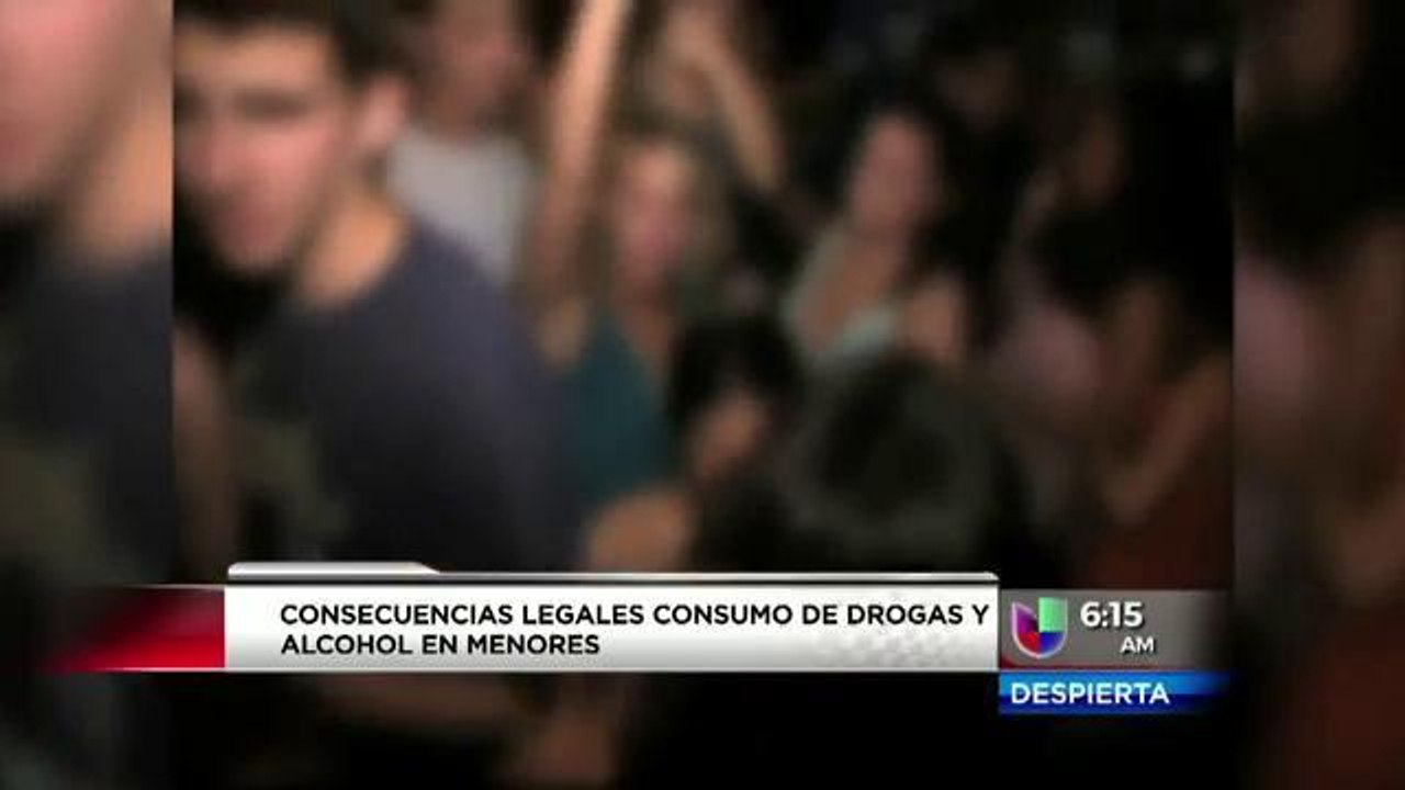 Consecuencias legales consumo de drogas y alcohol en menores