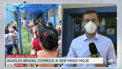 O Auxílio Brasil, programa que substituiu o Bolsa Família, começa a ser pago nesta quarta-feira.