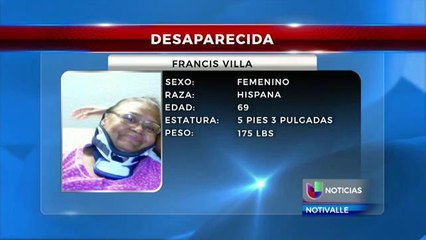 Se busca a mujer desaparecida