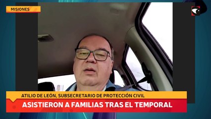 Asistieron a familias tras el temporal