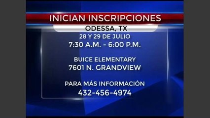 Inicia registro para estudiantes de ecisd