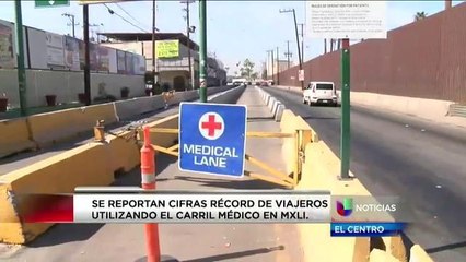 Se reportan cifras récord en viajeros utilizando carril medico