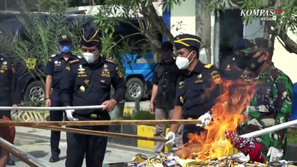 Bea dan Cukai Sumatera Utara Musnahkan Barang Ilegal Hasil Sitaan