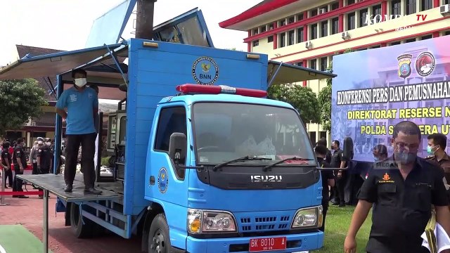 Sabu, Ganja, dan Ekstasi Dimusnahkan