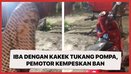 Iba dengan Kakek Tukang Pompa Manual, Pemotor Sengaja Lakukan Ini