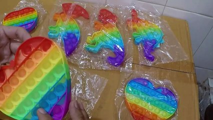 MEGA Unboxing and Review of Poppet Pop It Fidget Toys, Push Pop Bubble Fidget Sensory Toy