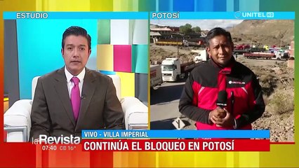 Transporte pesado bloquea la ruta interdepartamental en Potosí