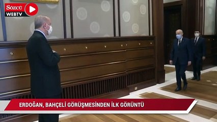 Erdoğan, Bahçeli görüşmesinden ilk görüntü
