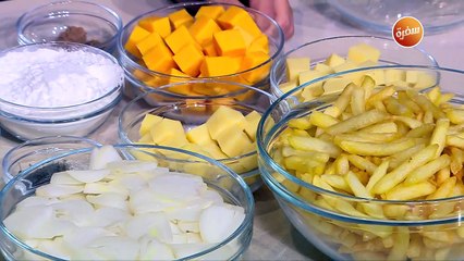 بطاطس بالبصل المكرمل و الجبن | غادة جميل