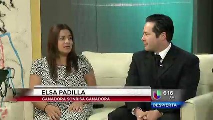 Ganadora del concurso "Sonrisa Ganadora"