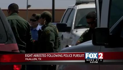 Eight in Custody after Leading Police on High-Speed Chase