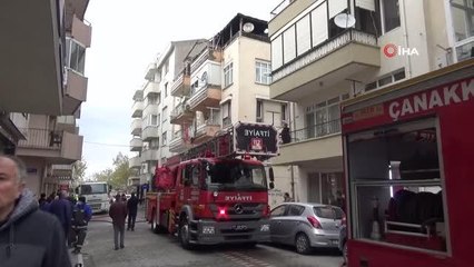 Çanakkale'de bir evde çıkan yangın itfaiye ekiplerince söndürüldü