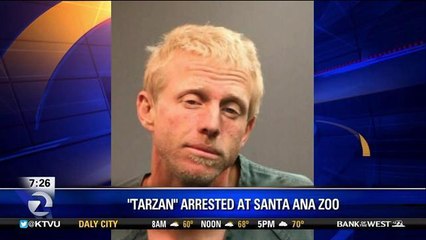 Self Proclaimed "Tarzan" Tries to Break Into Monkey Exhibit