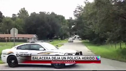 Buscan hombre que disparó contra policías.