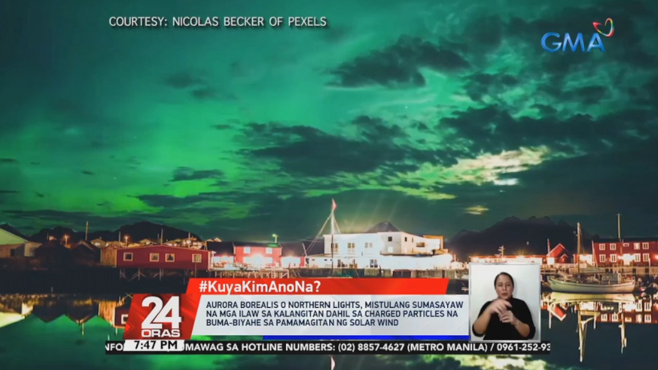 #KuyaKimAnoNa?: Aurora Borealis o Northern Lights, mistulang sumasayaw na mga ilaw sa kalangitan dahil sa charged particles na buma-biyahe sa pamamagitan ng solar wind | 24 Oras