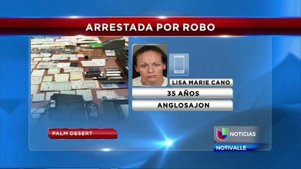 Arrestan a mujer bajo sospecha de robo