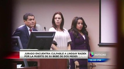 Jurado encuentra culpable Lindsay Radek