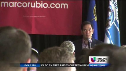 Precandidato republicano Marco Rubio visita la ciudad de Carson