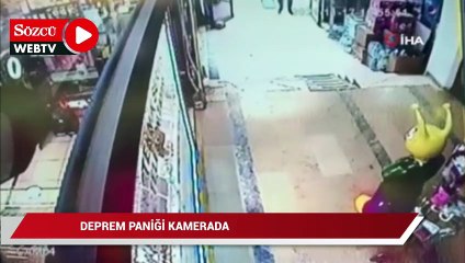 5.3'lük deprem paniği kamerada