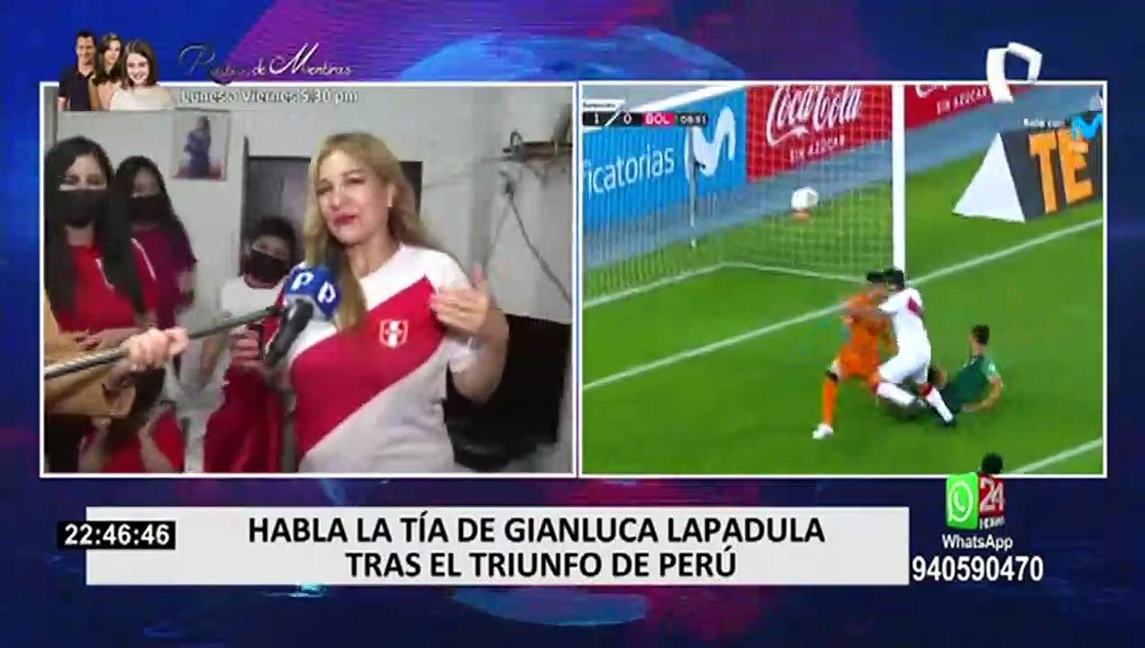 Así celebró la familia de Gianluca Lapadula en Perú el triunfo de la selección peruana