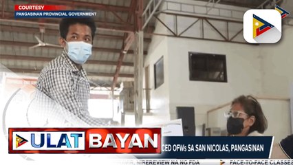 Higit 1-K kabataan, nabakunahan na vs. COVID-19 sa Biñan City; -P5-K cash aid, natanggap ng displaced OFWs sa San Nicolas, Pangasinan; -Pagbabakuna sa mga menor de edad sa CARAGA, umarangkada na