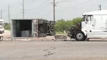 Semi-Truck Carrying Diesel Crashes Head on into Second Semi-Truck