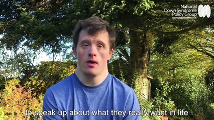 Actor Tommy Jessop speaks with the National Down Syndrome Policy Group