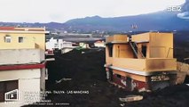 Un dron graba espectaculares imágenes de la destrucción en La Palma