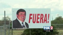 Starr County Sign Calls for Removal of City Commissioner