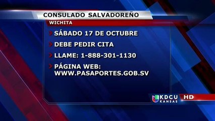 Consulado móvil salvadoreño en Wichita