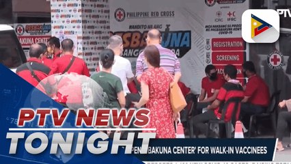 Philippine Red Cross opens ‘Bakuna Center’ for walk-in vaccinees