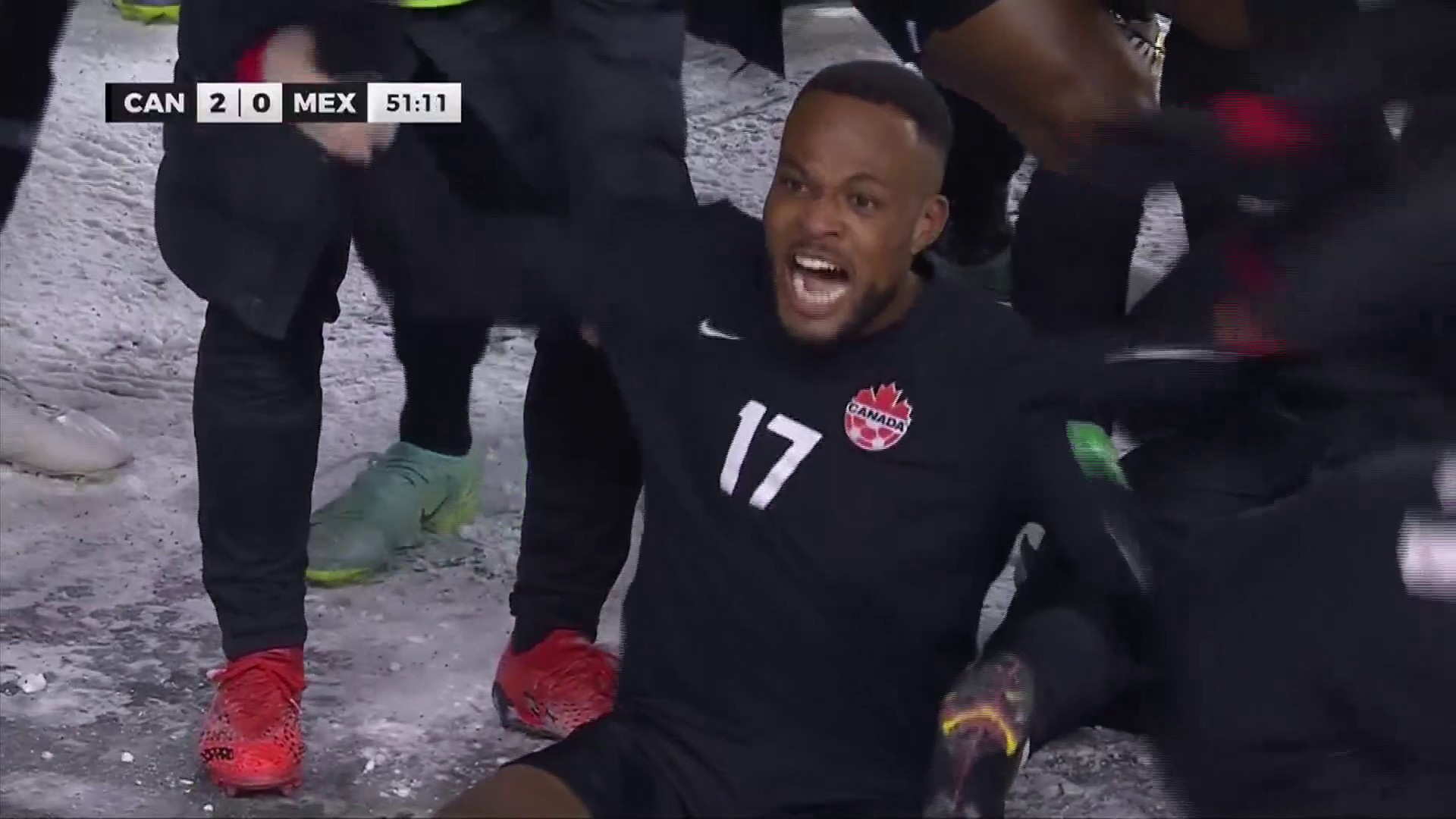 Canada freeze out Mexico 2-1 in Edmonton snow to top CONCACAF group.mp4