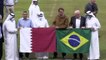 الرئيس البرازيلي في استاد لوسيل قبل عام من مونديال قطر