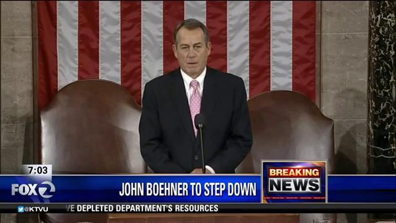House Leader John Boehner Stepping Down