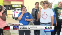 Protestas en contra de la Militarización