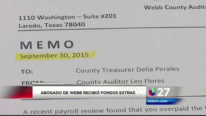 Abogado del Condado Recibe Fondos Extras