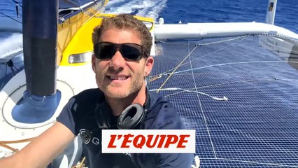 Le duo Cammas-Caudrelier a franchi la marque de Trindade - Voile - Transat Jacques-Vabre