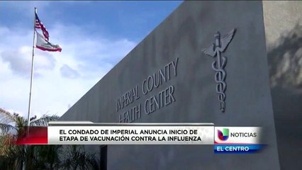 Condado de Imperial anuncia inicio de vacunacion contra la influenza