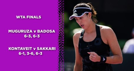 WTA Finals: Muguruza will face Kontaveit for the title