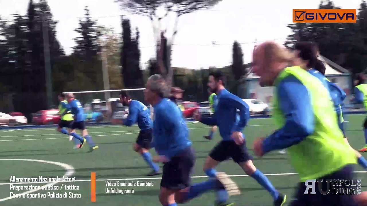 Allenamento Nazionale Attori  Preparazione atletico / tattica Centro sportivo Polizia di Stato